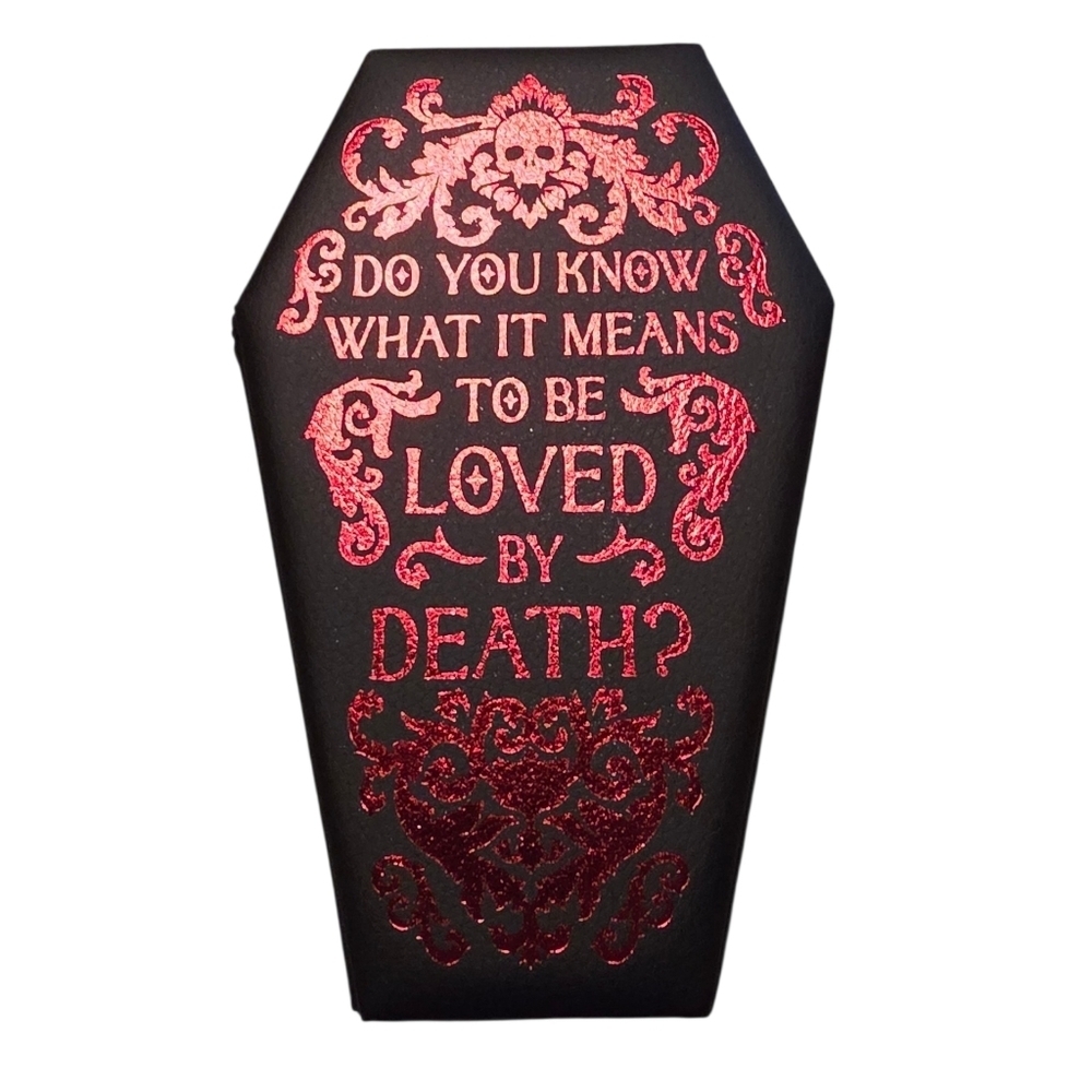 New Goth Black and Red Coffin-Shaped Jewelry Box - Picture 2 of 5